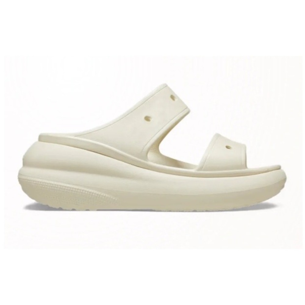 CROCS Classic Crush Sandal Bone NEW Men 12 Women 14 Platform Slide Gorpcore